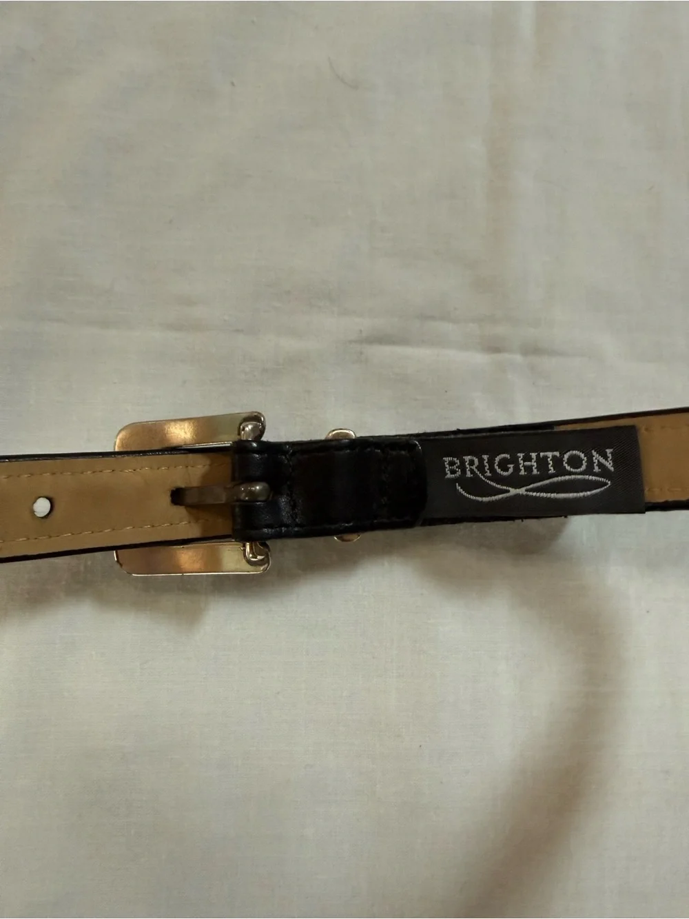 Brighton Leather Leopard Faux Fur Western Belt Black Silver Size 30